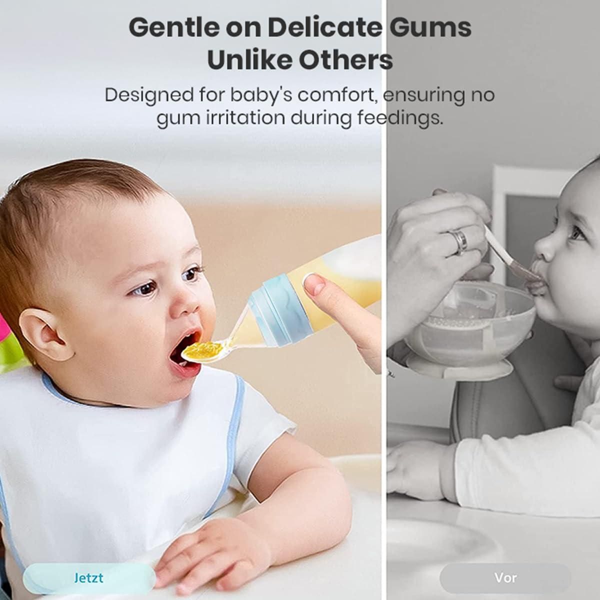 Squeezy Silicone Baby Feeder | Bottle Spoon!