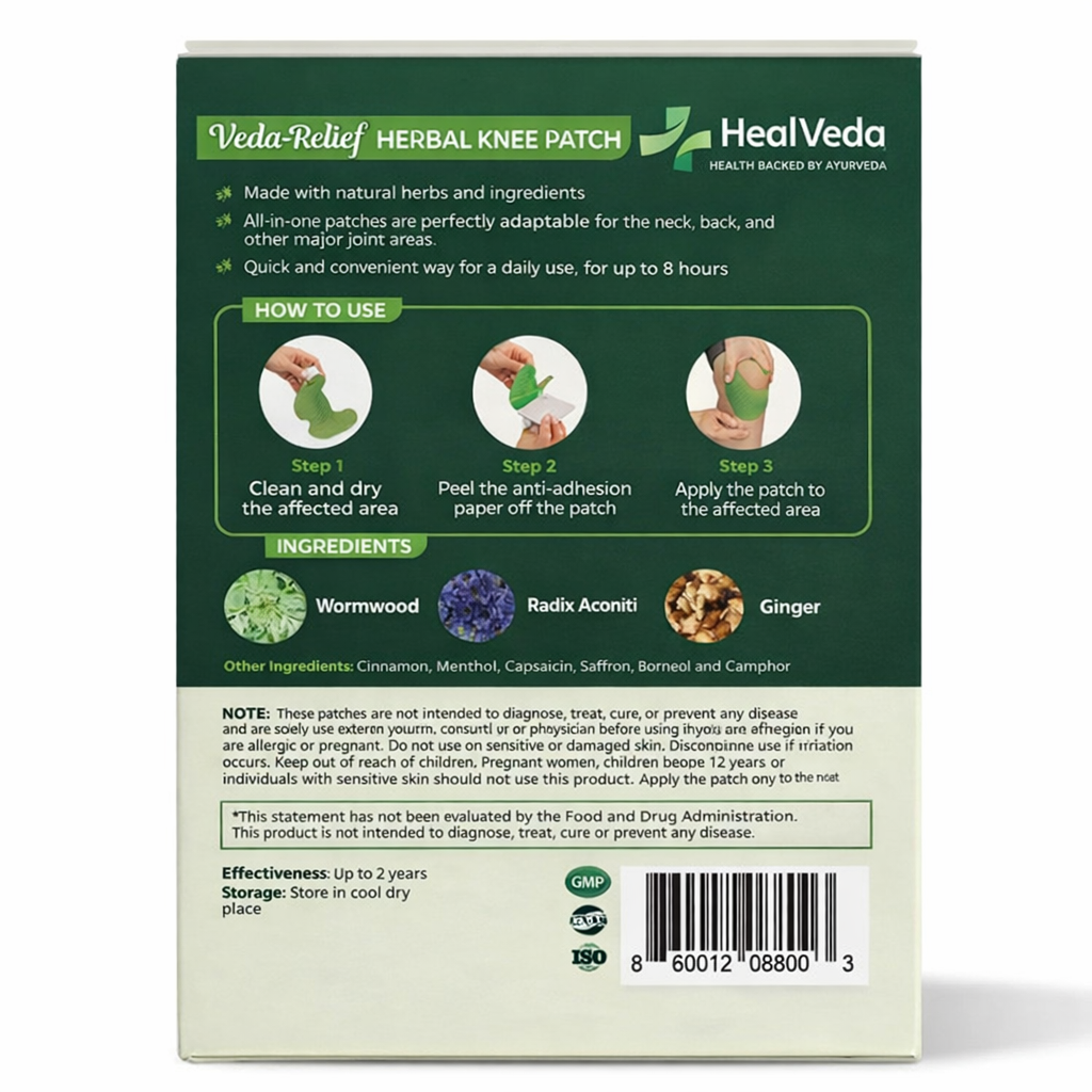 Knee Pain Relief | Veda-Relief Patches