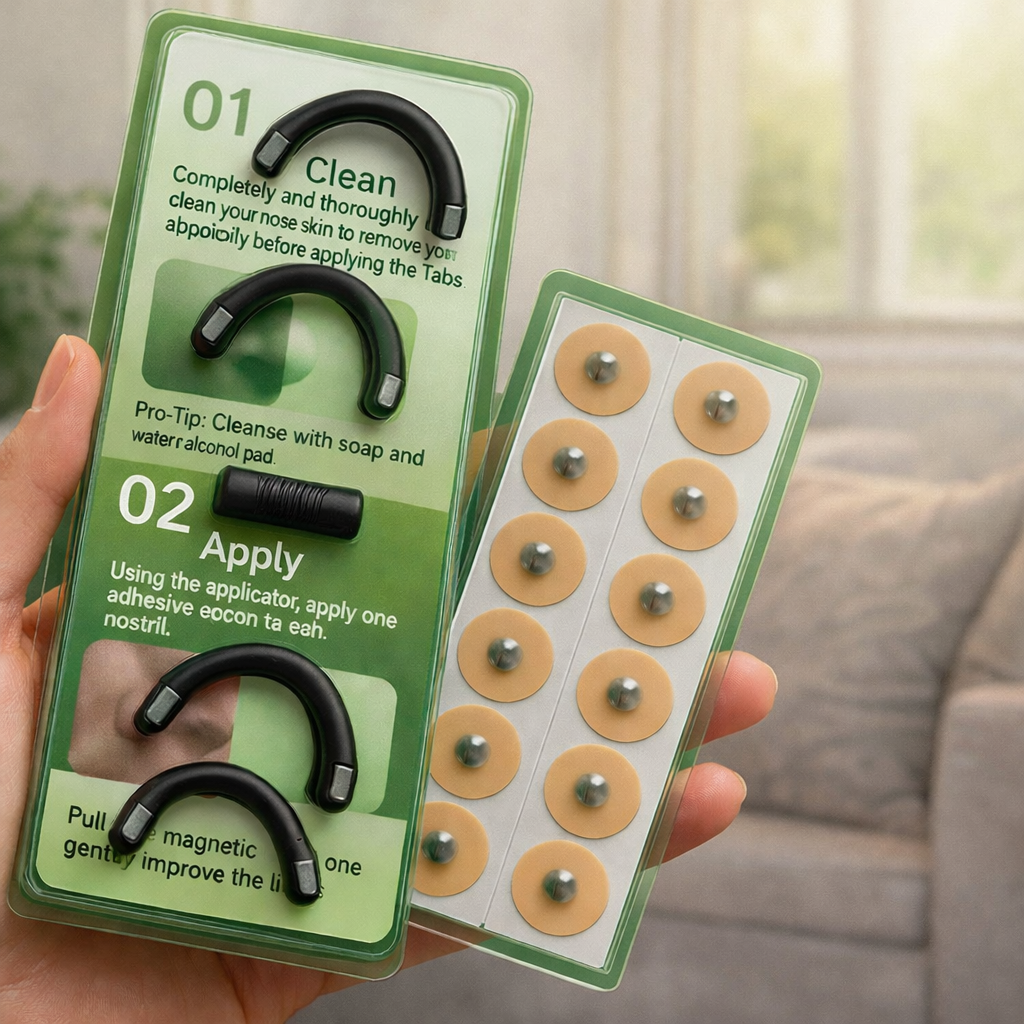 Veda-Breathe™ Magnetic Nasal Strips | Unblock your Nose in a second.
