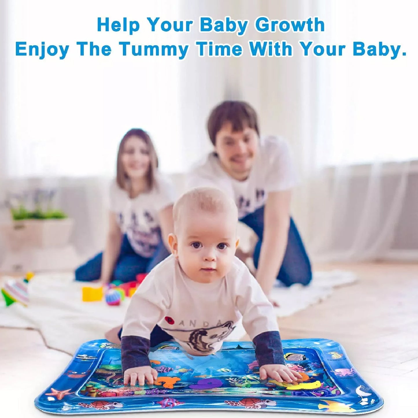 Water Playing Mat | Tummy Time Assist | Activity center for Infants